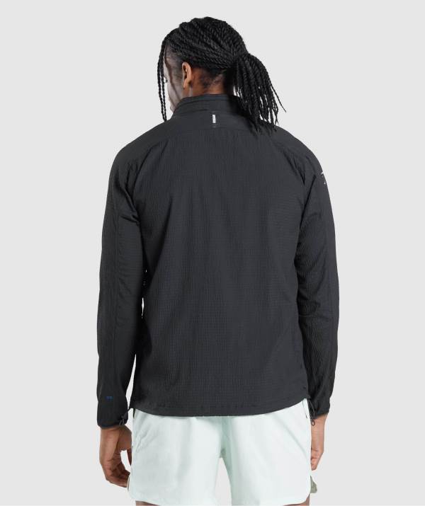Panske Vetrovky Gymshark Speed Evolve Čierne | FQ5608174
